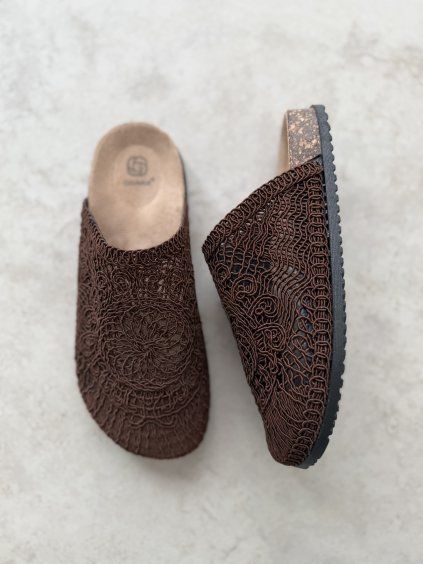 Crocheted slippers