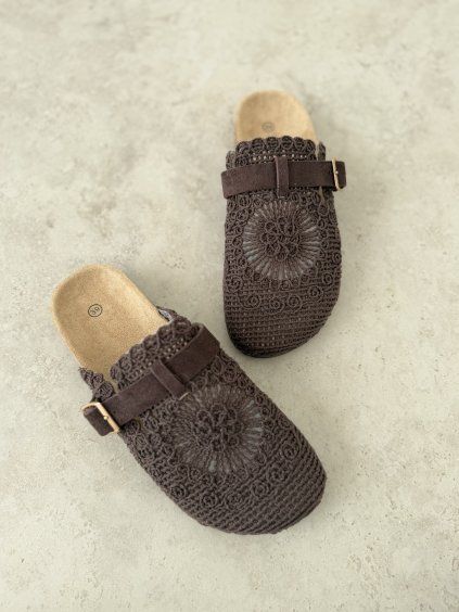 Crochet slippers