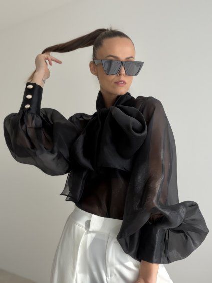 Blouse with bow