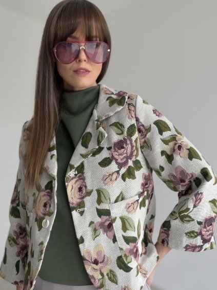 Floral blazer