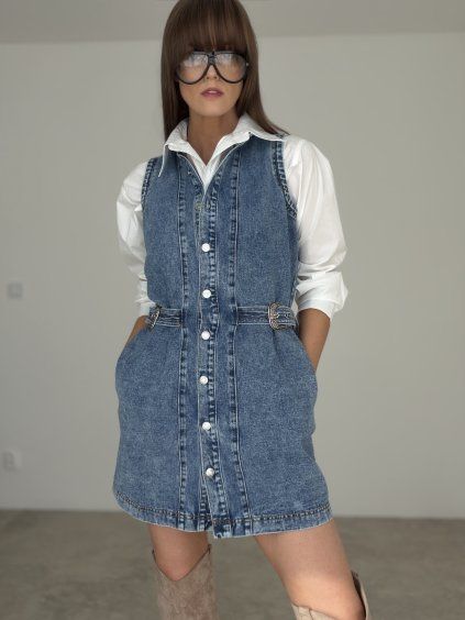 Denim šaty