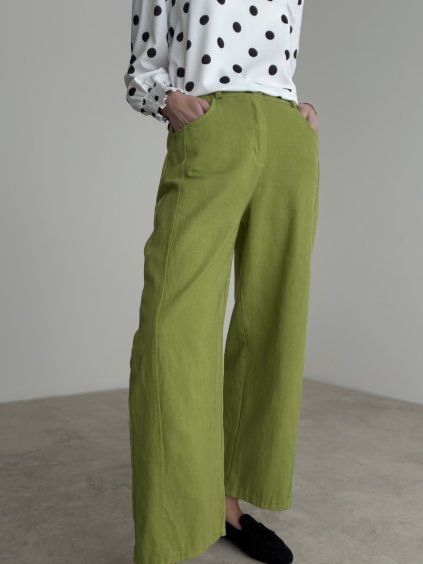 Denim balloon trousers