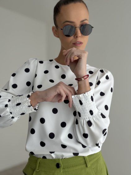 Polka dot blouse
