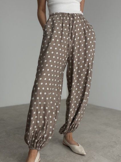 Polka dot trousers