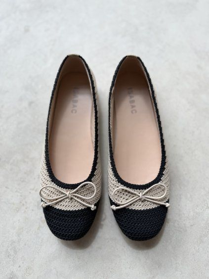 Crochet ballet flats