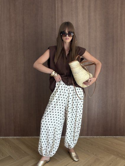 Polka dot trousers