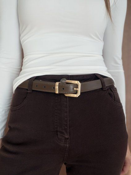 Leather belt