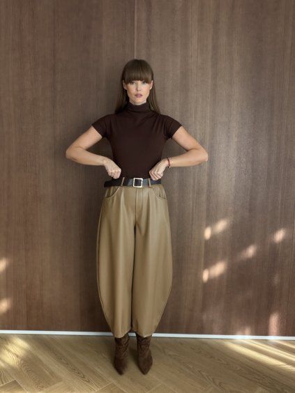Faux Leather Trousers