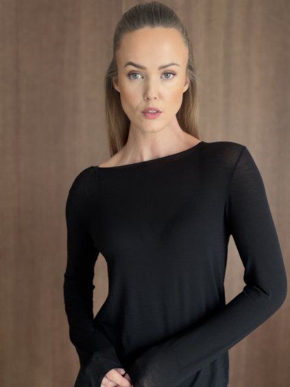 Kaszmirowy top plus