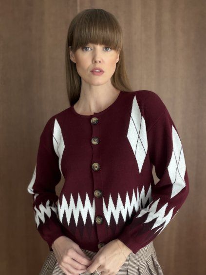 Argyle Pattern Sweater