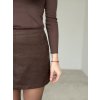 Suede skirt
