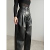 Faux leather trousers