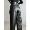 Faux leather trousers
