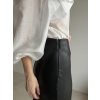 Faux leather skirt