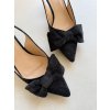 Pumps with a bow