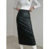 Faux leather skirt