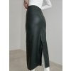 Faux leather skirt
