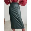 Faux leather skirt