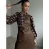 Faux leather dress