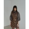 Faux leather dress