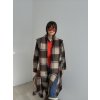 Checked coat