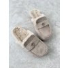 Faux fur slippers
