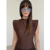 Bodysuit with shoulder pads