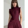Bodysuit with shoulder pads