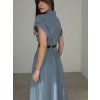 Denim maxi dress
