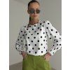 Polka dot blouse