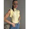 Bodysuit with shoulder pads