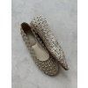Metallic ballet flats