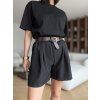 Shorts with a belt