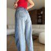 Dwukolorowe jeansy