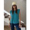 T-shirt with shoulder pads