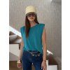 T-shirt with shoulder pads