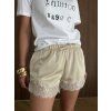 Short satin trousers