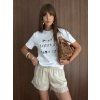 Short satin trousers
