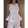 Embroidered set