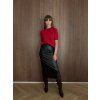 Faux leather skirt