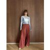 Cotton wide-leg trousers