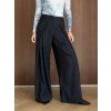 Cotton wide-leg trousers