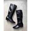 Crocodile-Embossed Boots