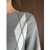 Sweter we wzór argyle
