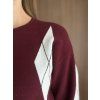 Sweter we wzór argyle