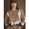 Sweter we wzór argyle