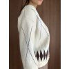 Sweter we wzór argyle