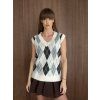 Vesta s argyle vzorom