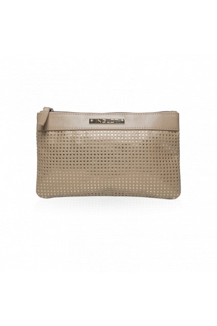cosmetic bag beige gold
