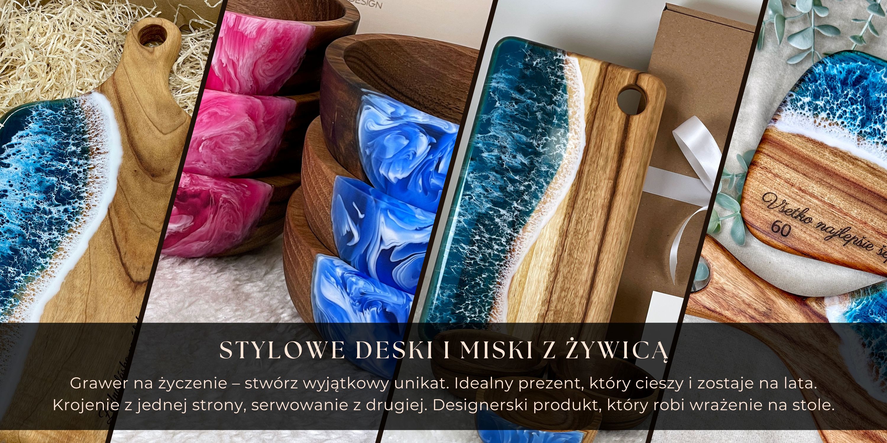 Deski do serwowania i miski